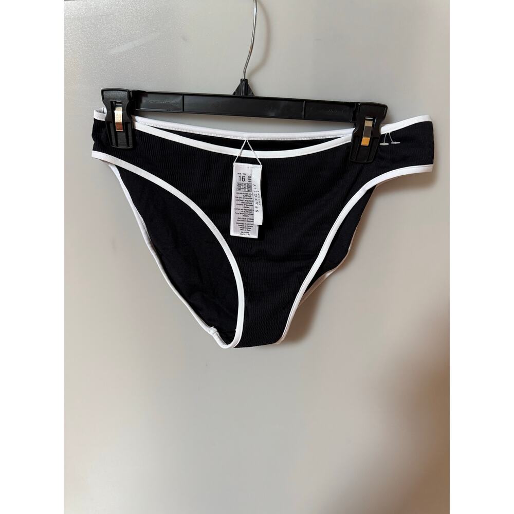 Seafolly Beach Bound High Cut Bikini Bottoms US 12 (New) - Picture 4 of 6